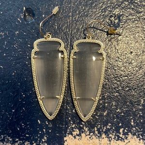 Large Gray Arrowhead Kendra Scott Earrings